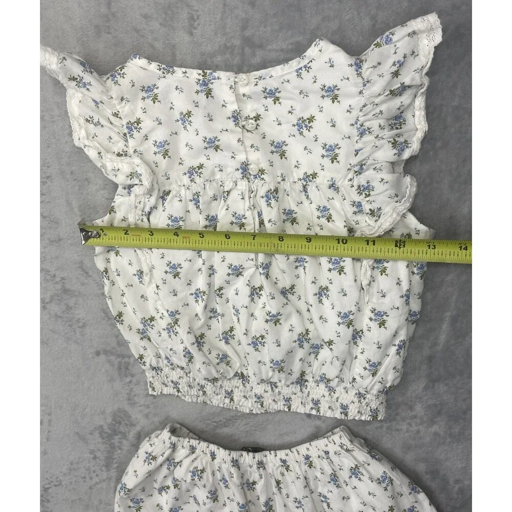 Polo Ralph Lauren Girls Sz: 8 White Floral Skirt & Top Set